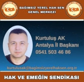 Antalya İl Başkanlığı'na Sn. Kurtuluş AK atandı